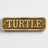 Brass Plaques - Brass Door Sign with Custom Text , Name Plates, Vintage Brass Sign