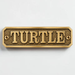 Brass Plaques - Brass Door Sign with Custom Text , Name Plates, Vintage Brass Sign