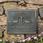 Personalized Bronze Address Plaques 3D Design in Oil-rubbed Bronze Finish