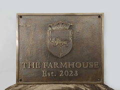 Bronze Home Name Plaque – Personalized Outdoor Sign