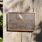 Bronze Address Plaques with Custom House Number, Street Name, Family Name or Logo