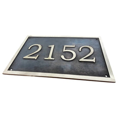 Bronze Address Plaque | Custom Cast Bronze Sign