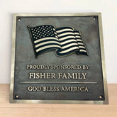 Personalized Cast Bronze Plaques - Add your Custom Text, Logo and design