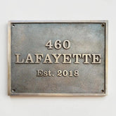 Custom Bronze Address Plaques – House & Business Signs