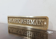 Cast brass custom nautical signs