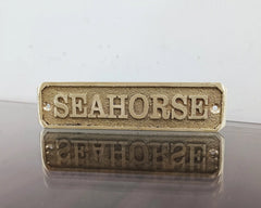 Cast brass custom nautical signs