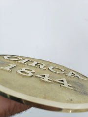 Custom Circular Bronze Address Signs