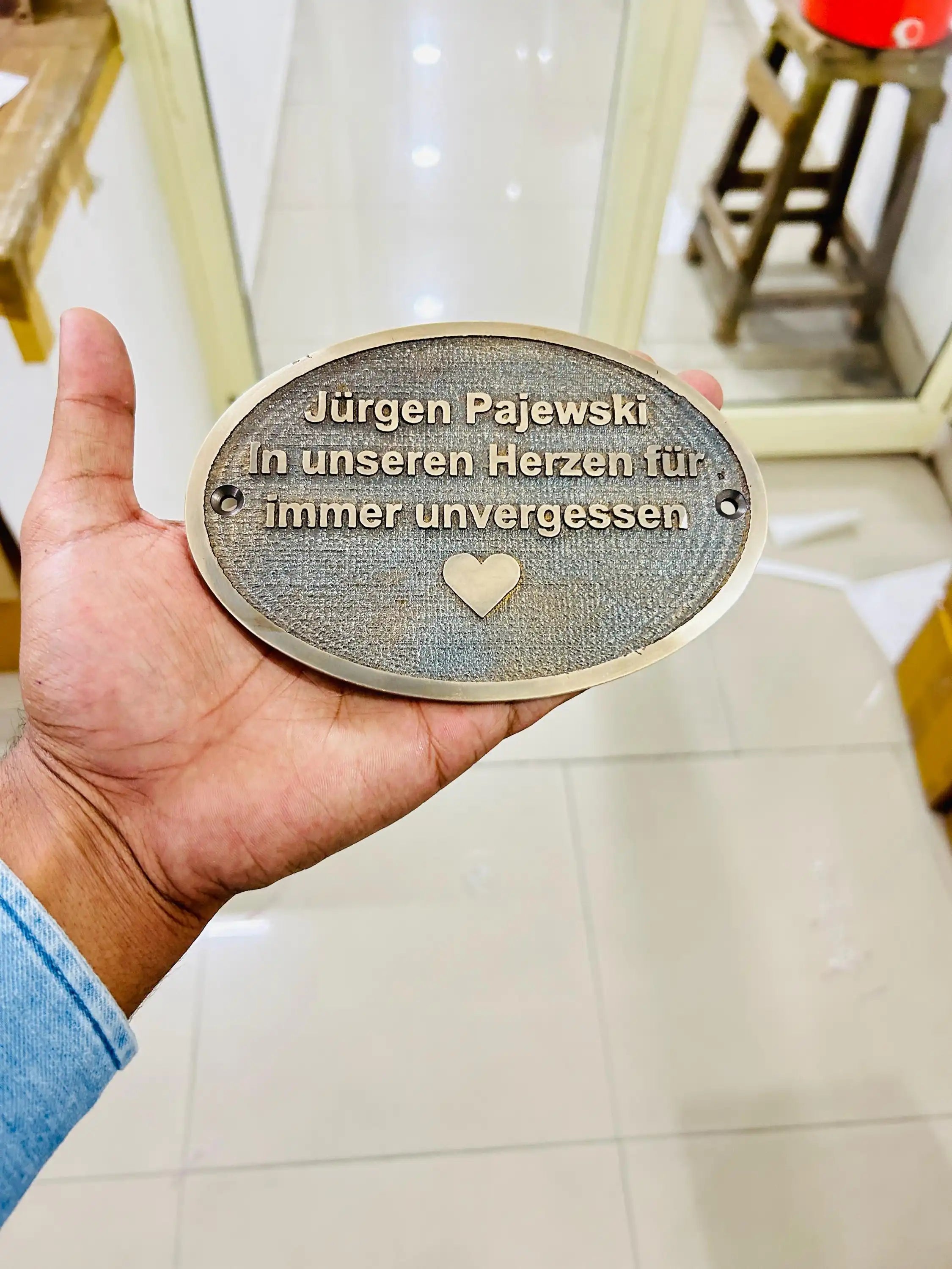 Custom Circular Bronze Address Signs