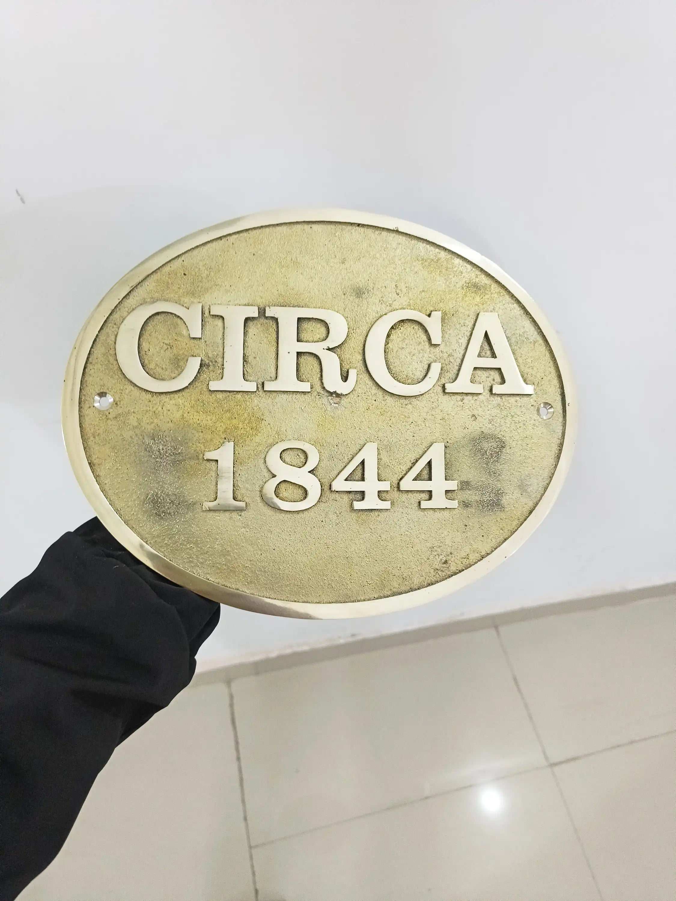Custom Circular Bronze Address Signs