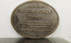 Custom Circular Bronze Address Signs
