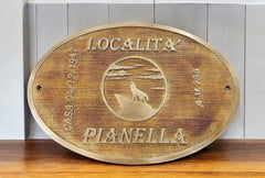 Custom Circular Bronze Address Signs