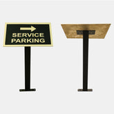 Custom Metal Garden Sign Post & Plaque Stand