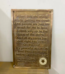 Personalized Memorial plaques - bronze custom plaque