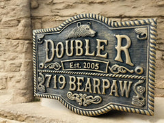 Unique Door sign - Custom bronze plaques