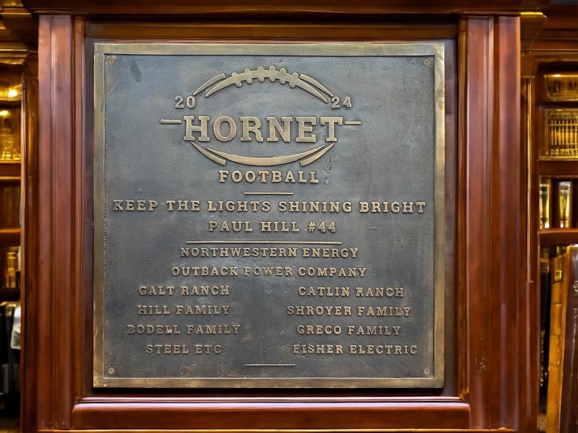 Custom Bronze Donor Plaque – cast bronze plaques