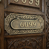 Custom Letter Plate Mail Slot for Door – Solid Brass Personalized Letterbox Plate