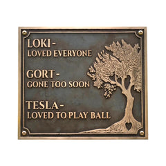 Bronze Memorial Plaques for Graves – Personalized Memorial Signs