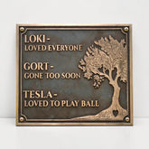 Bronze Memorial Plaques for Graves – Personalized Memorial Signs