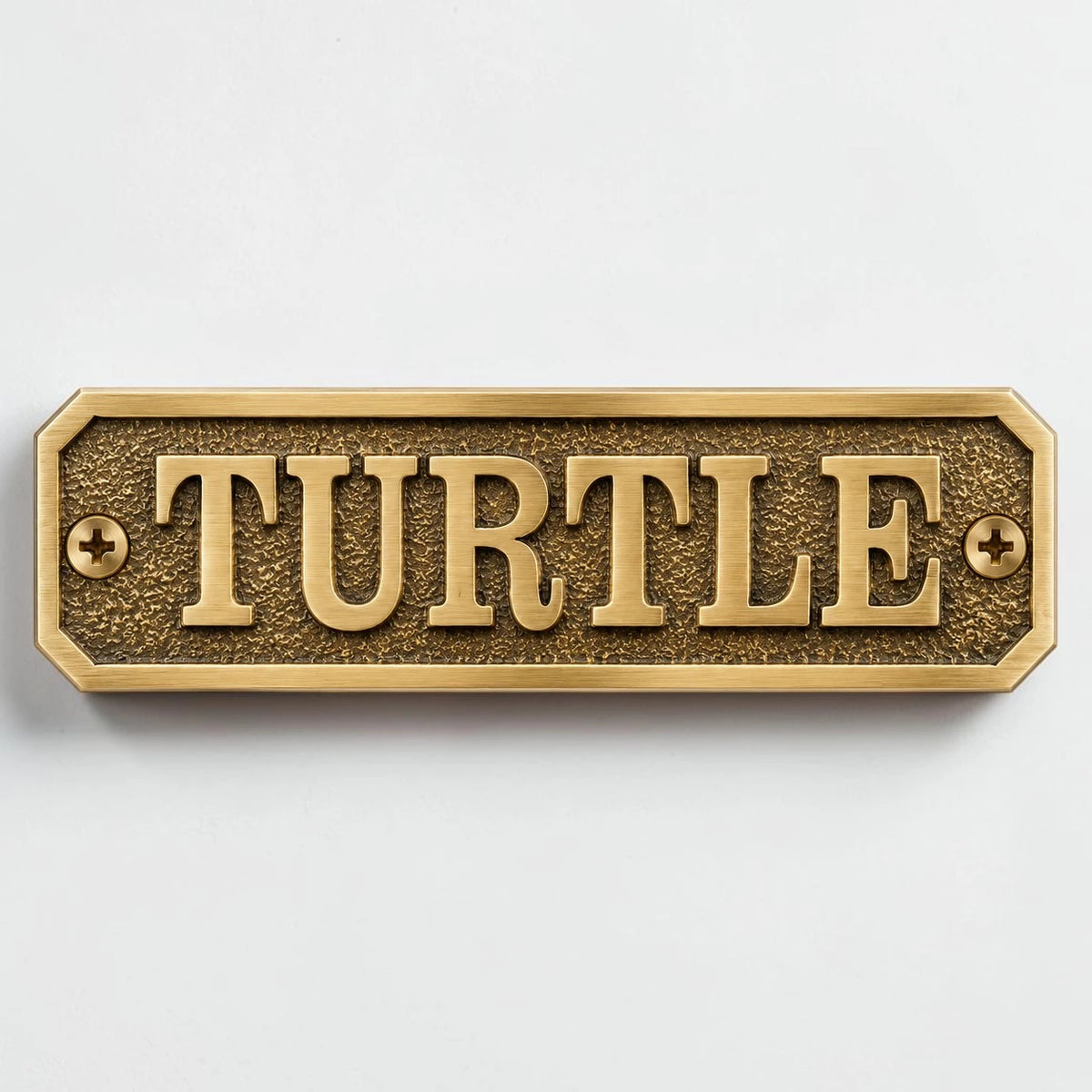 Brass Plaques - Brass Door Sign with Custom Text , Name Plates, Vintage Brass Sign