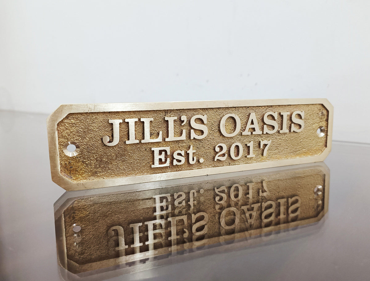 Custom Engraved Brass Plaques | Durable & Polished