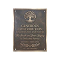 Bronze commemorative plaque for landmark