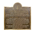 Bronze historical plaque