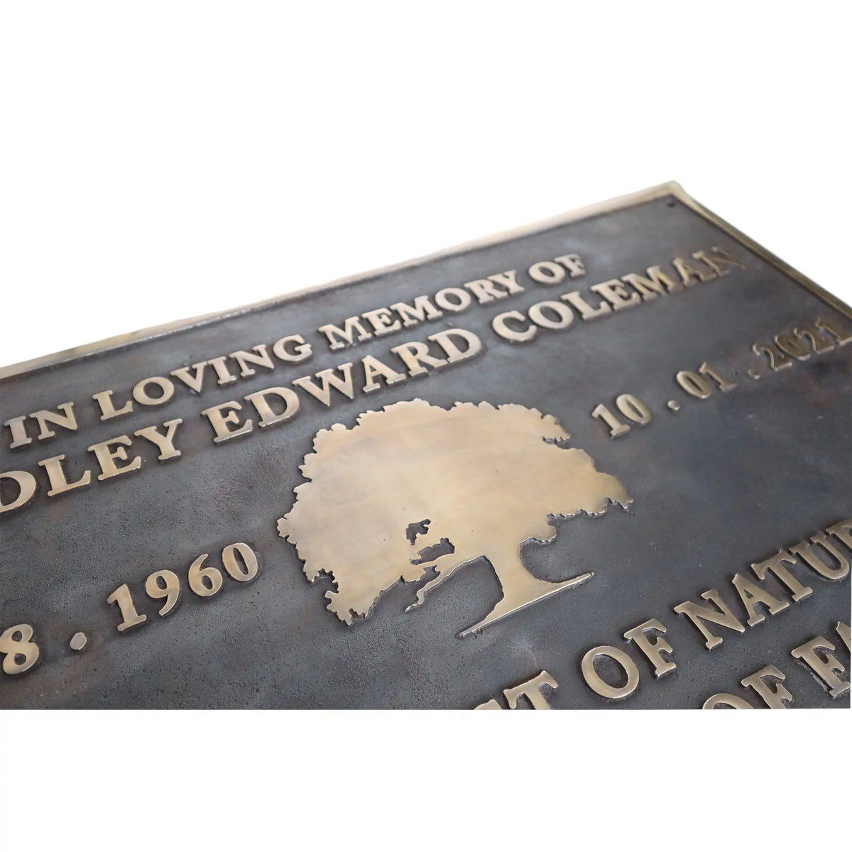 Outdoor Bronze Memorial Plaques – Personalized Memorial Signs