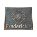 Custom Bronze Plaques with Family Crest, Logo or Design - Address plaques
