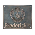 Custom Bronze Plaques with Family Crest, Logo or Design - Address plaques