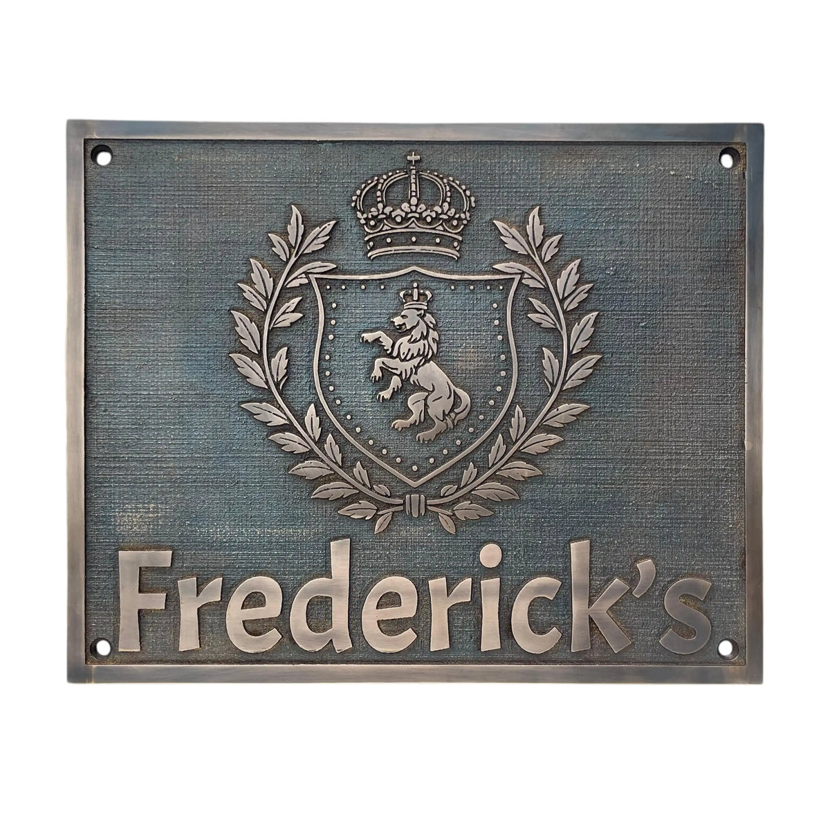 Custom Bronze Plaques with Family Crest, Logo or Design - Address plaques