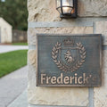 Custom Bronze Plaques with Family Crest, Logo or Design - Address plaques
