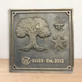 Custom Plaques with Complete 3d design in brass/bronze metal- Fully Custom Shape, design and Size