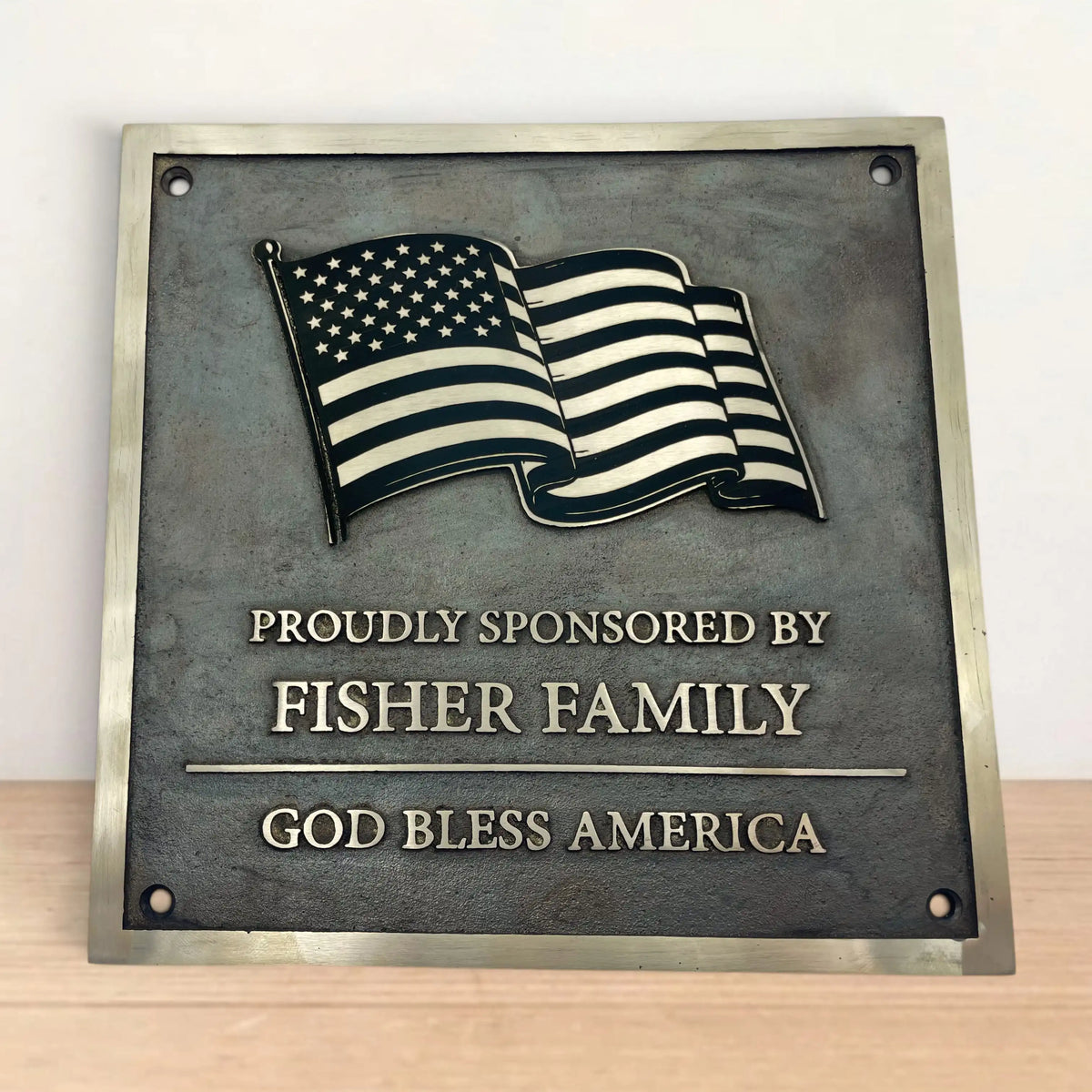 Personalized Cast Bronze Plaques - Add your Custom Text, Logo and design