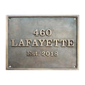 Custom Bronze Address Plaques – House & Business Signs