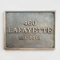Custom Bronze Address Plaques – House & Business Signs