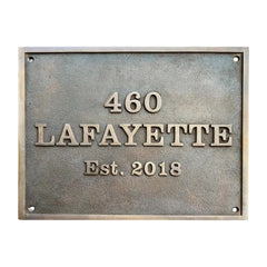 Custom Bronze Address Plaques – House & Business Signs