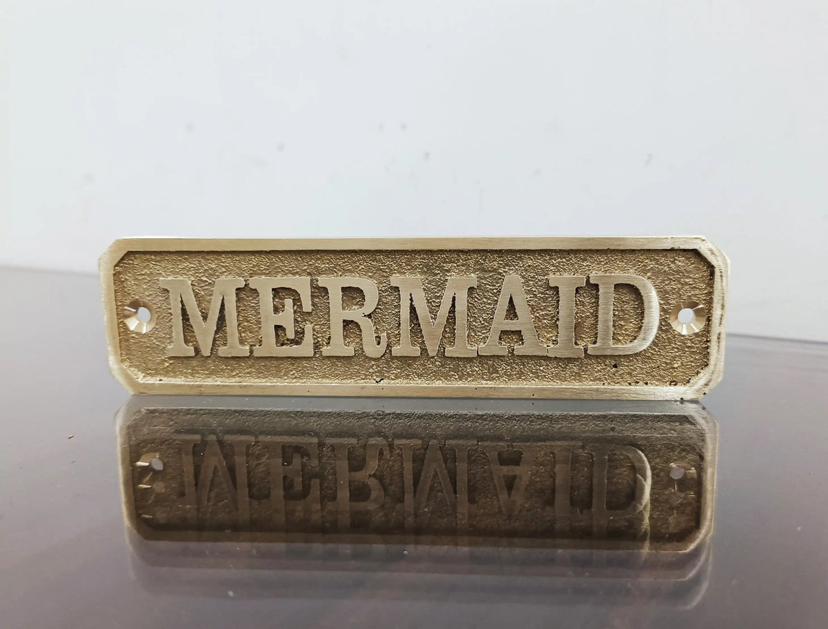 Brass Door Sign with Custom Text , Name Plates, Vintage Brass Sign