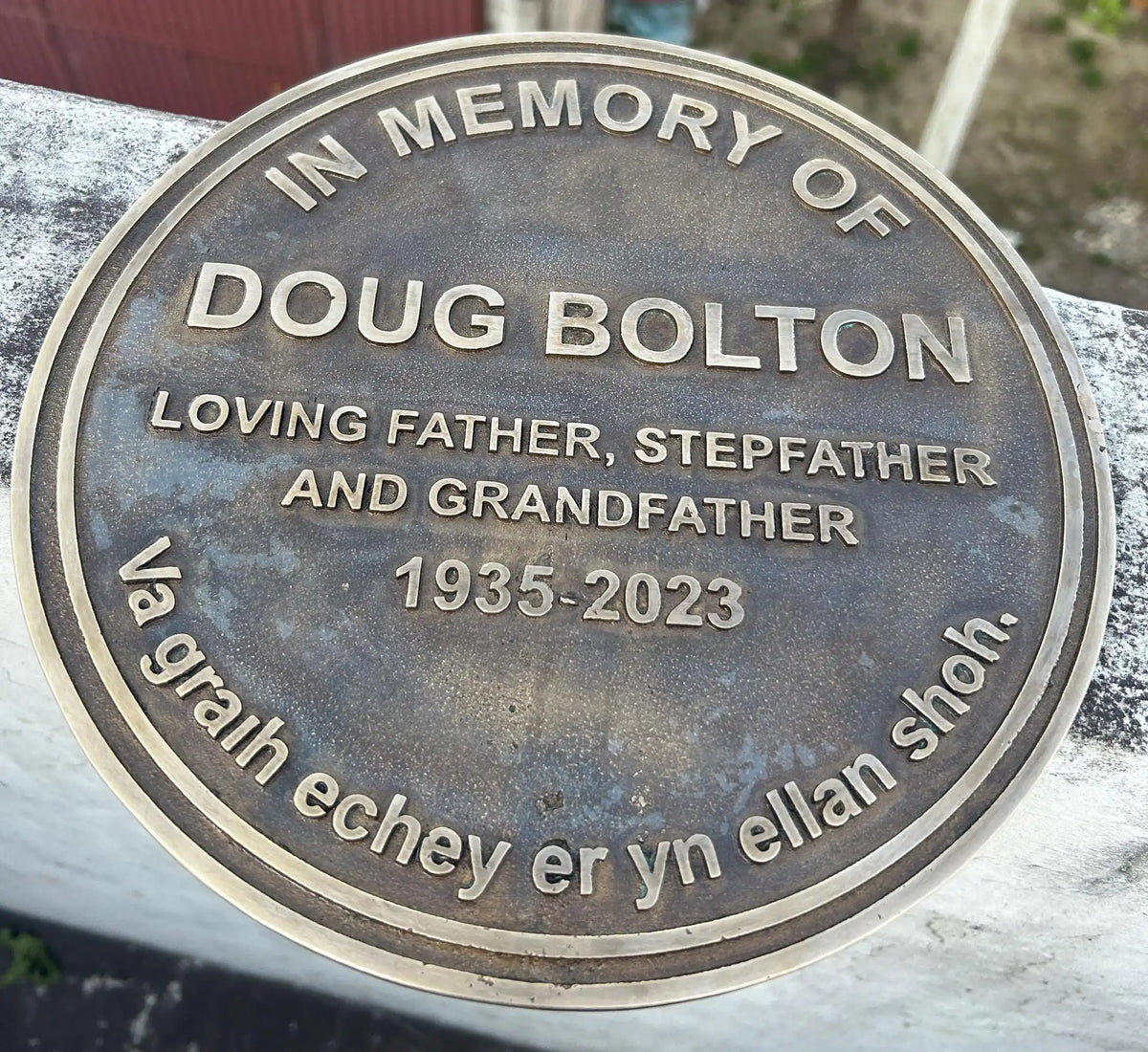 Custom Circular Bronze Address Signs