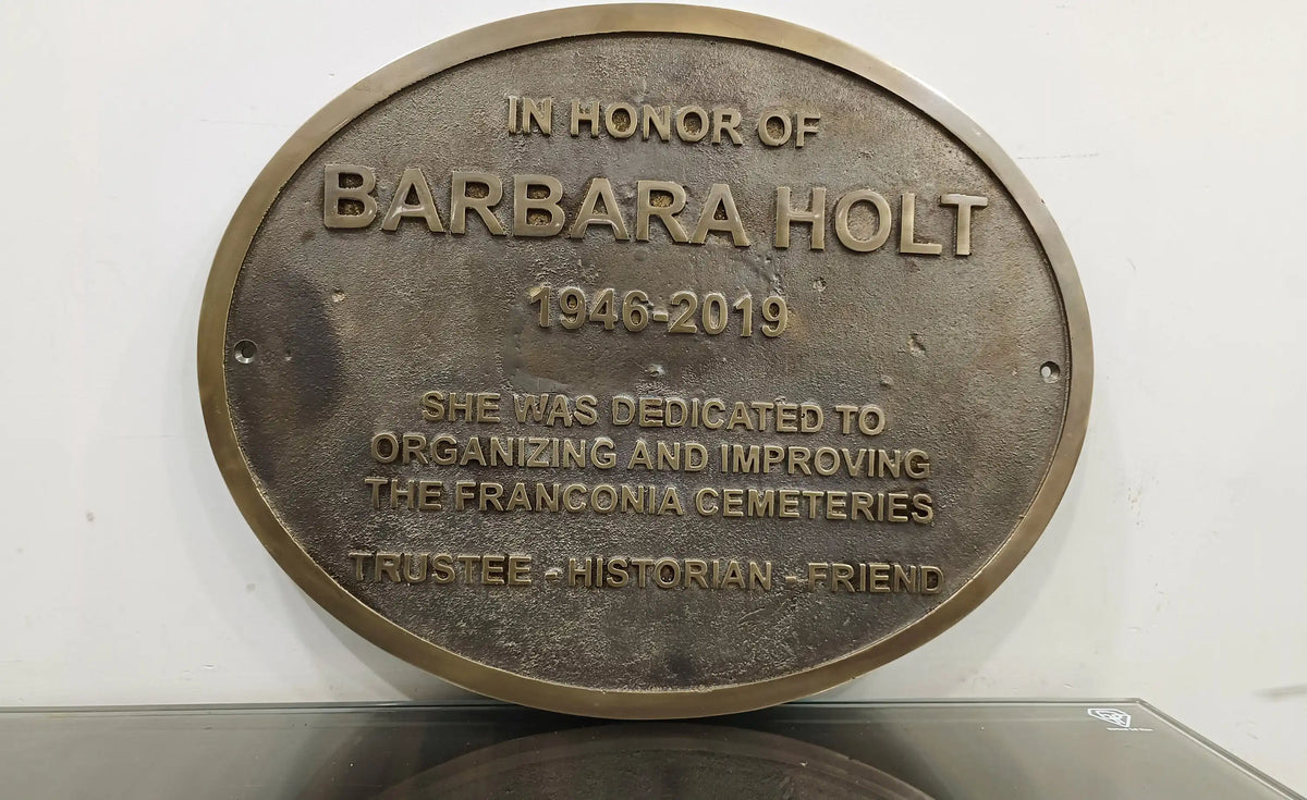 Custom Circular Bronze Address Signs