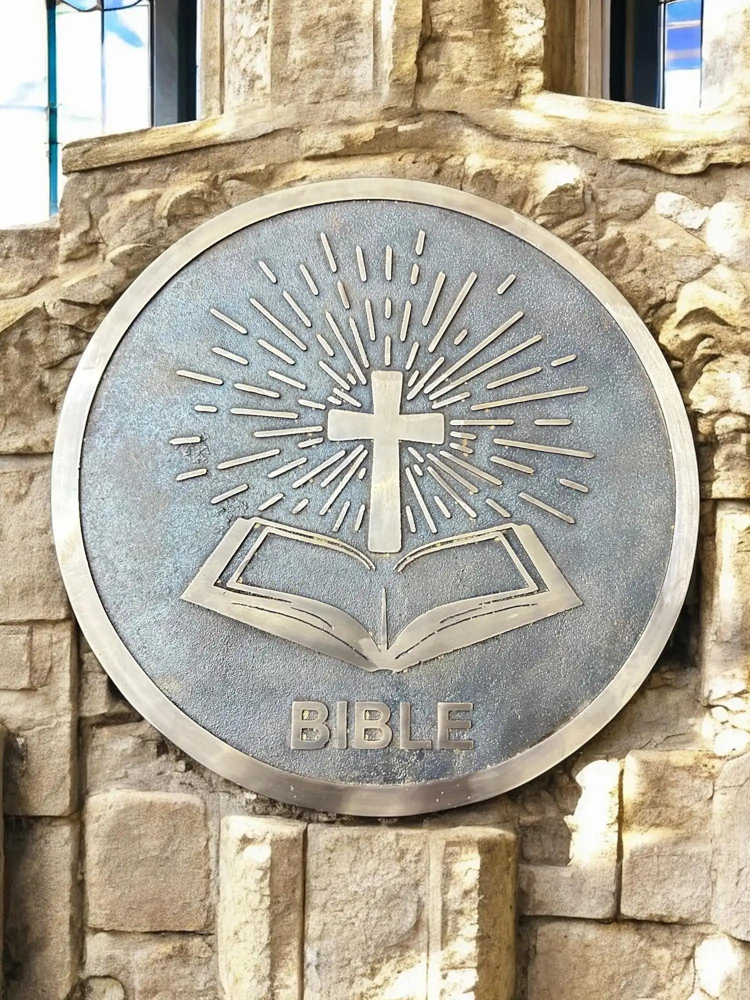 Custom Circular Bronze Address Signs