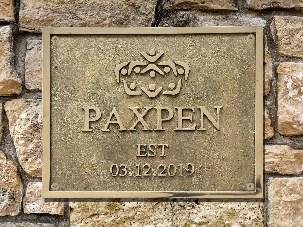 Custom Engraved Solid Brass Address Plaques