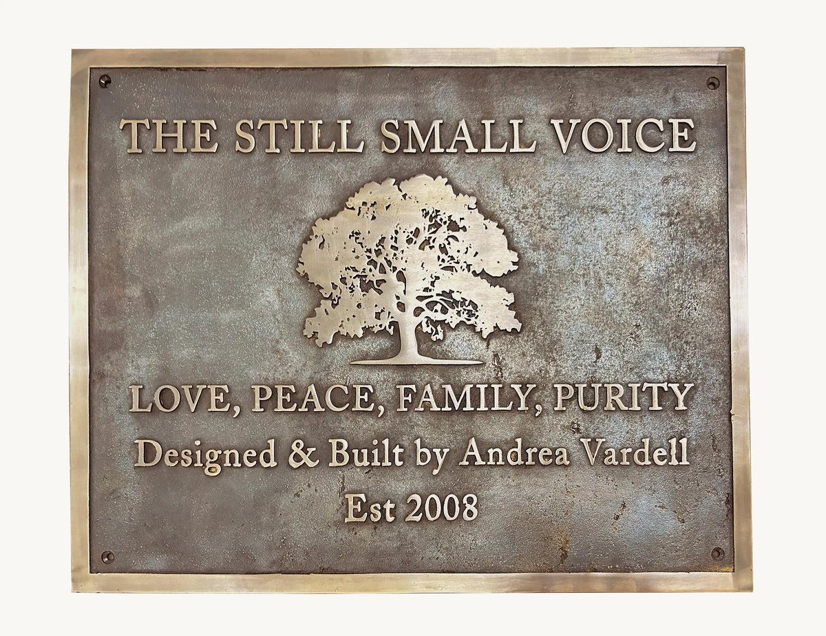 Custom handmade Bronze Plaque