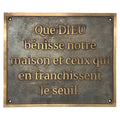 Custom handmade Bronze Plaque