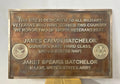 Customized Bronze Memorial Plaque 