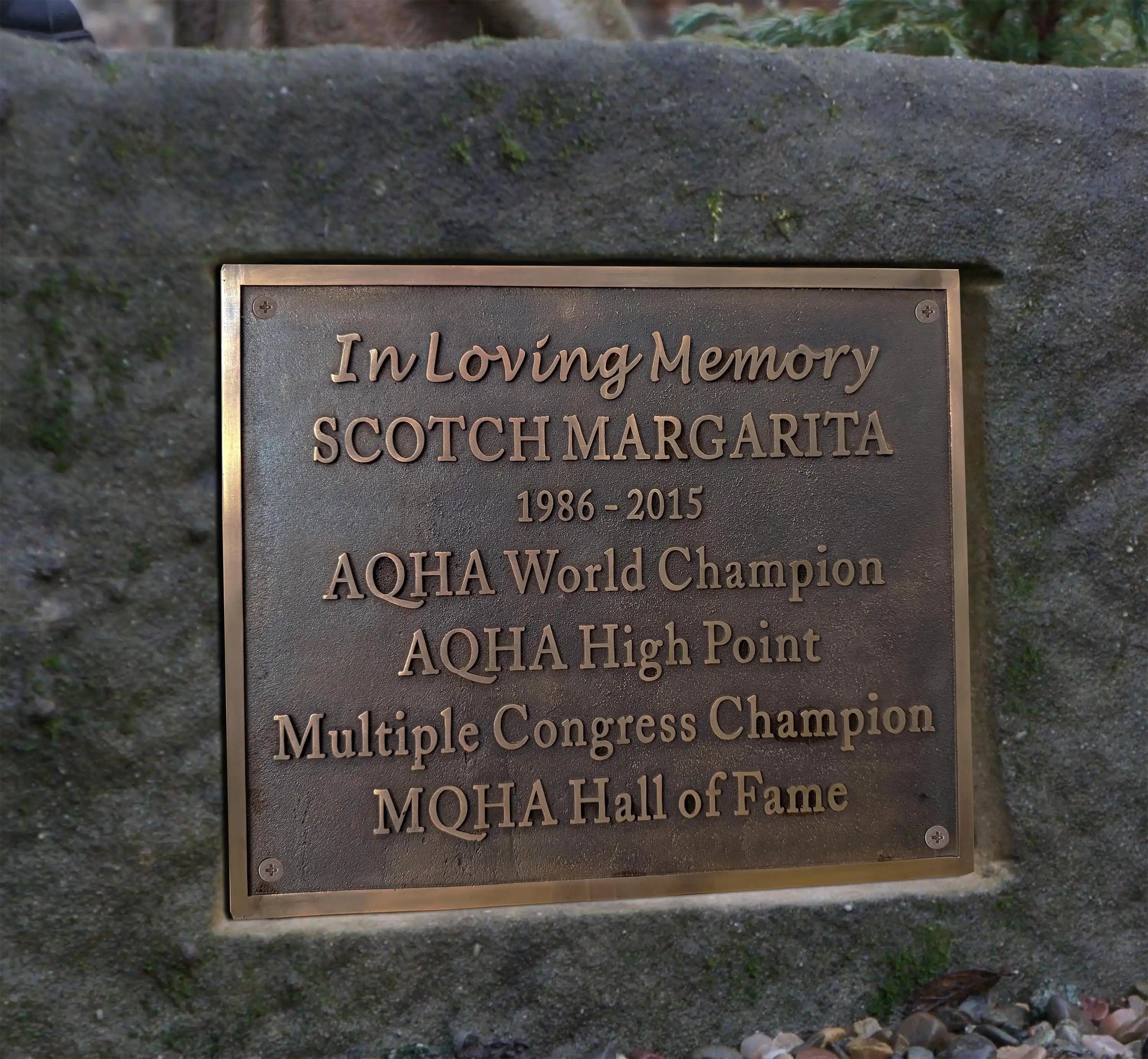 Customized Bronze Memorial Plaque 