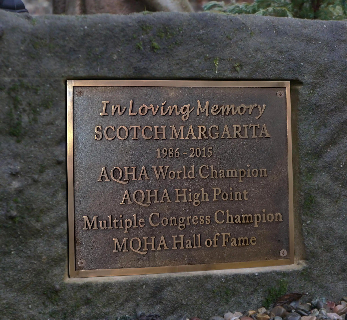Customized Bronze Memorial Plaque 