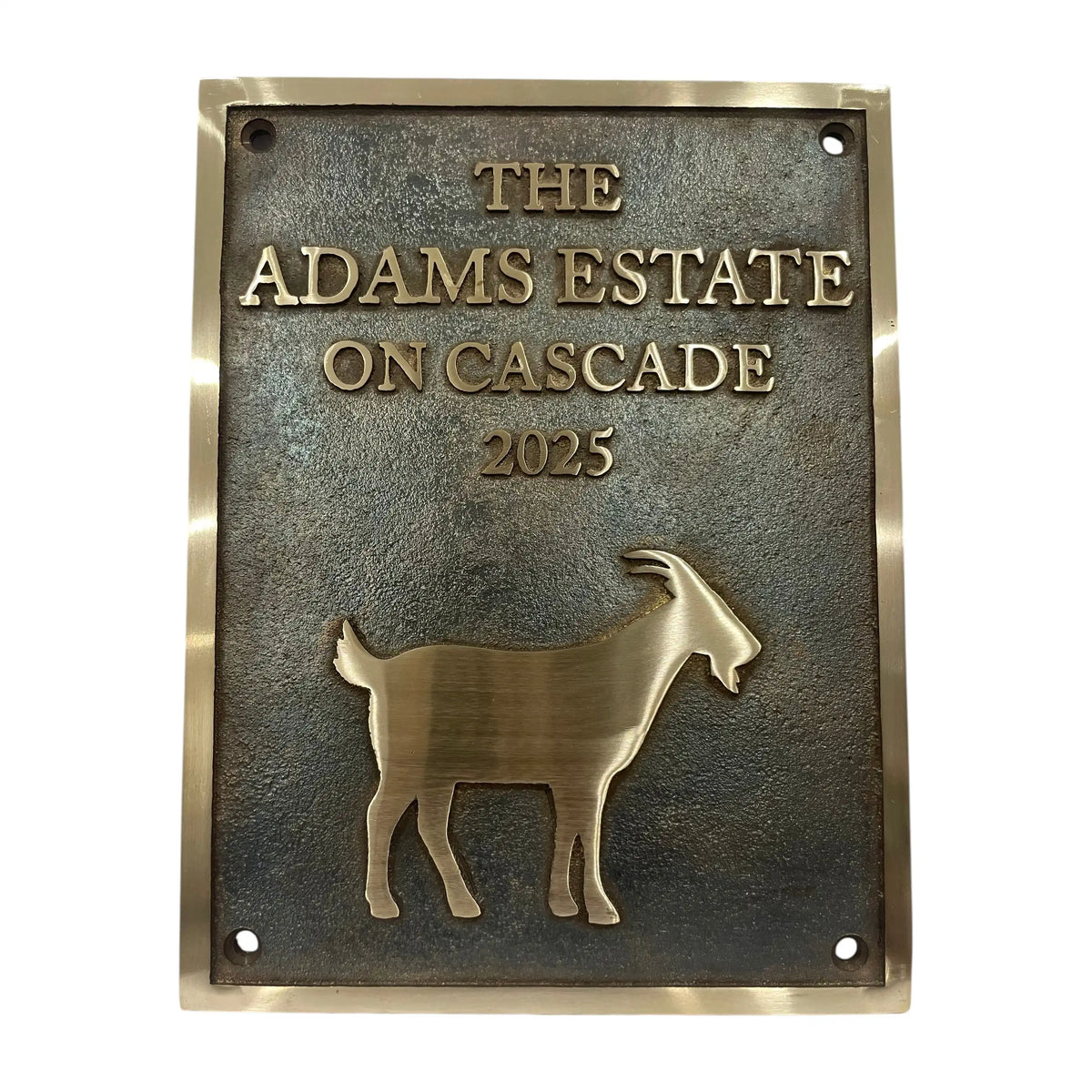 Custom Bronze Plaque with Pet Design – Personalized Address or Memorial Sign