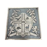 Custom Bronze Plaques with Family Crest, Logo or Design - Address plaques