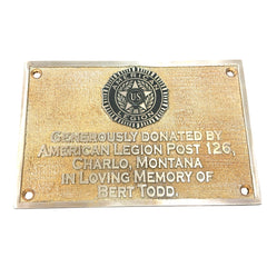 Custom Brass Plaques – Personalized Engraved Signs