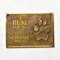 Custom Bronze Plaque with Pet Design – Personalized Address or Memorial Sign